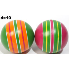 Мяч "Полосатики" ручное окраш. (ленточки, тропинки) d-100 Р3-100/По
