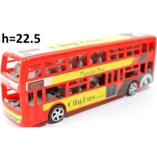 Автобус двухэтажный инерц. в пакете XY899-71E