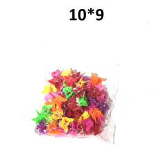 Заколка краб для волос детские в пакете 50шт "Collection Boom - Бабочки", цвет микс 786-792