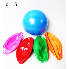 Мяч 15 см "Яркий цвет", однотонный, цвет микс 550-258
